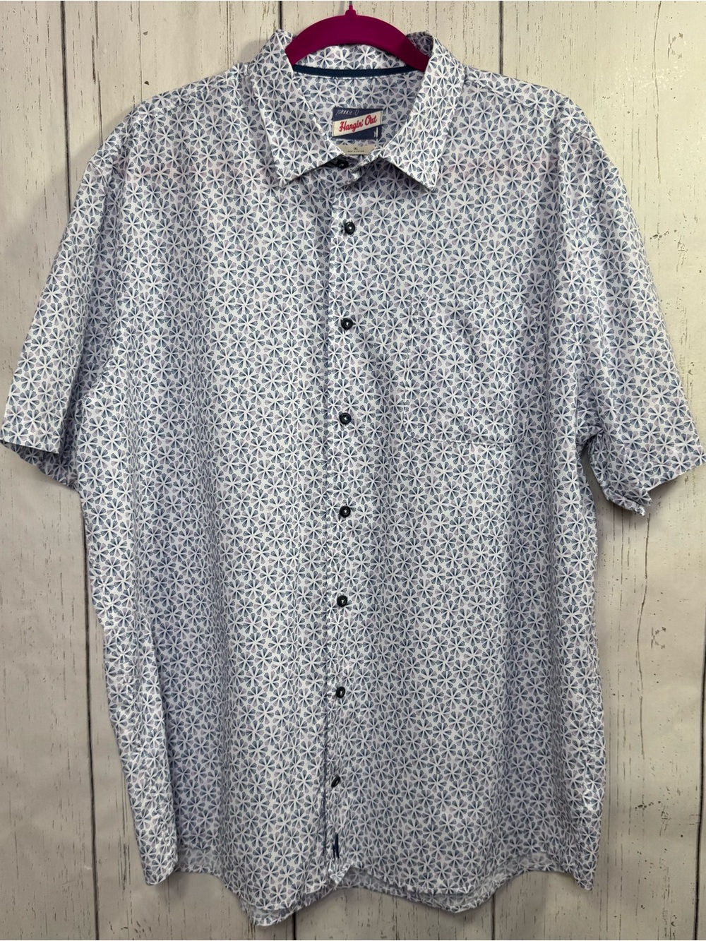 Johnnie O Hangin’ Out Floral Button Up Shirt XL Stretch Performance Golf Resort